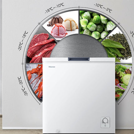 White Chest Freezer 198L