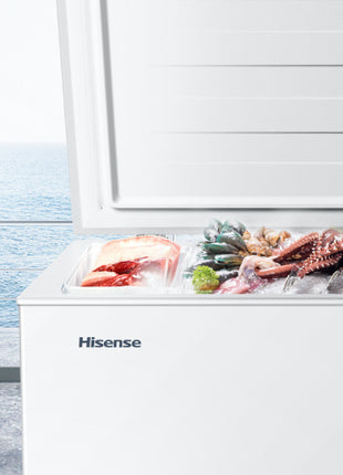 White Chest Freezer 198L