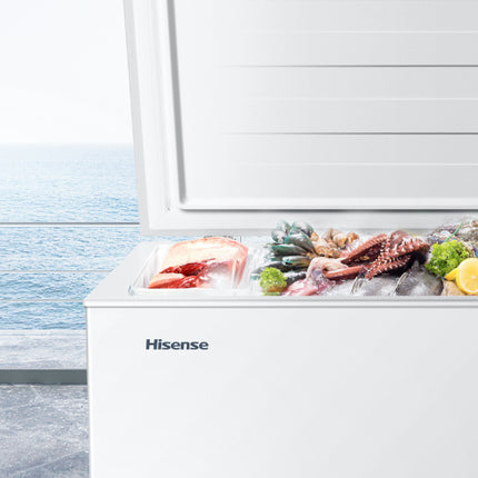 White Chest Freezer 198L