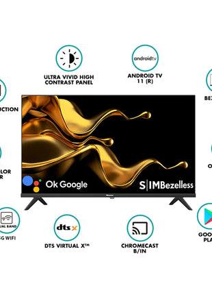 Hisense 80 cm (32 inch) 2Yr Warranty HD Smart LED TV with One Touch Access, Built-in Google Assistant (32A4G)