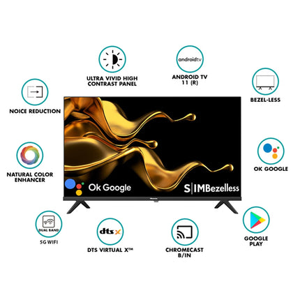 Hisense 80 cm (32 inch) 2Yr Warranty HD Smart LED TV with One Touch Access, Built-in Google Assistant (32A4G)